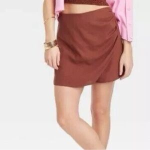 a new day Rust Mini Skort